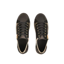 Pataugas JESTER/MIX F4H NOIR/DORÉ -Pataugas Promos Boutique 628254 BASKET FEMME JESTER MIX F4H NOIR DORE 6