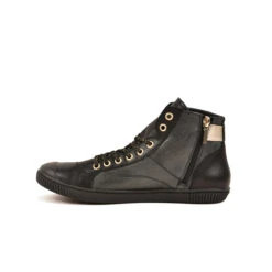 Pataugas BANJOU LATSA/MIX F4H NOIR/DORÉ -Pataugas Promos Boutique 628259 946 BASKET HAUTE FEMME LATSA MIX F4H NOIR DORE 3