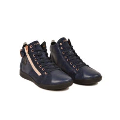 Pataugas PALME/MIX F4H MARINE/ROSE -Pataugas Promos Boutique 628270 922 BASKET FEMME PALME MIX F4H MARINE ROSE 4