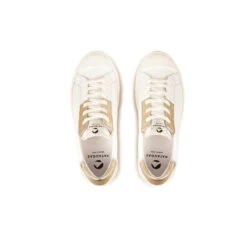 Pataugas ARAN/M F2H BLANC/DORÉ -Pataugas Promos Boutique BASKET FEMME ARAN M F2H BLANC DORE 6