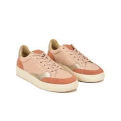 Pataugas BASALTE/SNME F2H BEIGE ROSÉ/DORÉ -Pataugas Promos Boutique BASKET FEMME BASALT F2H NUDE DORE 4
