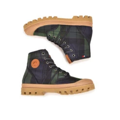 Pataugas AUTHENTIQUE X LE MONT SAINT MICHEL F4G Tartan Marine -Pataugas Promos Boutique BOOTS FEMME AUTHENTIQUE MSM 6