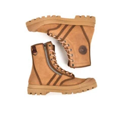 Pataugas AUTHENTIQUE H/ZIPSS F4I CAMEL -Pataugas Promos Boutique BOOTS FEMME OG H ZIPSS F4I CAMEL 628499 751 6