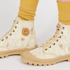 Pataugas AUTHENTIQUE M/TOPO F2I BEIGE -Pataugas Promos Boutique BOOTS FEMME OG M TOPO F2I BEIGE 628340 150 Porte 2